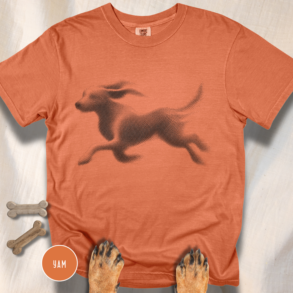 Running Dog Optical Art T-shirt