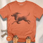 Running Dog Optical Art T-shirt