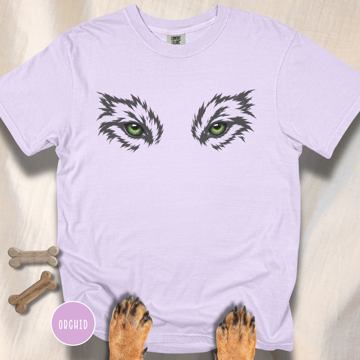 Green Eyes of the Grey Wolf  T-Shirt