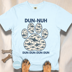 Shark Theme Song Paw Print T-shirt