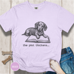 Dachshund The Plot Thickens T-shirt