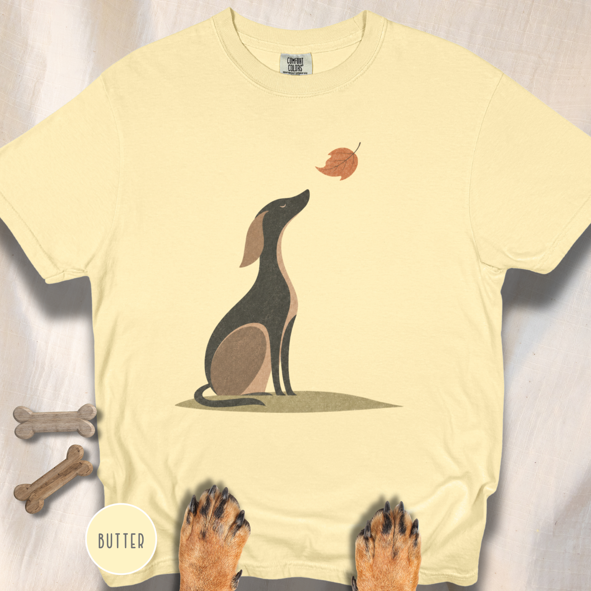 A Dog in Autumn T-shirt