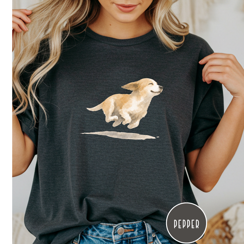 Dog Zoomies Watercolor T-Shirt