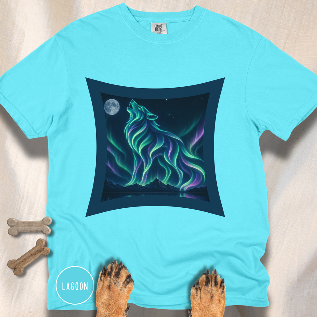 Aurora Borealis Wolf  T-Shirt
