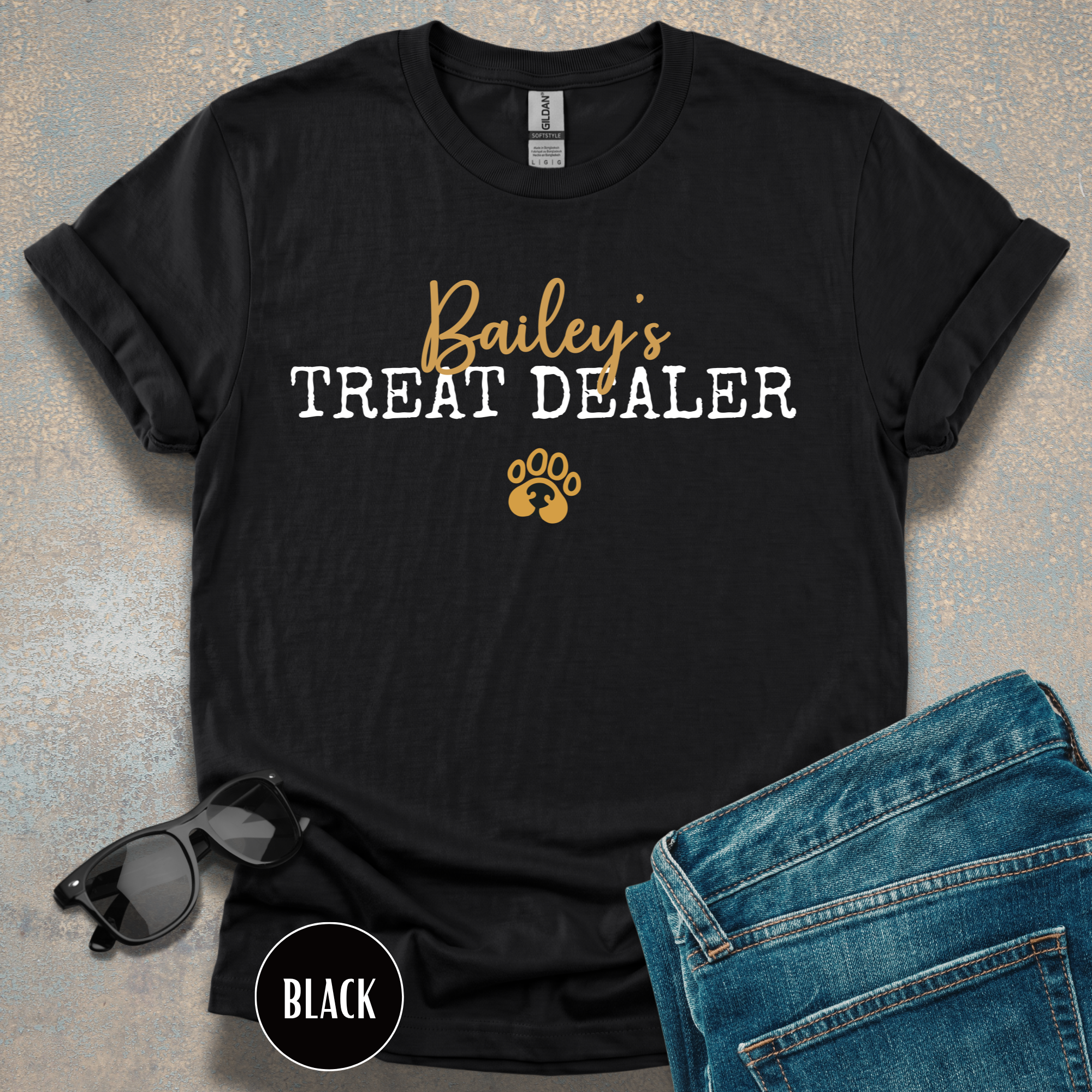 Personalized Treat Dealer Dog Lover T-shirt