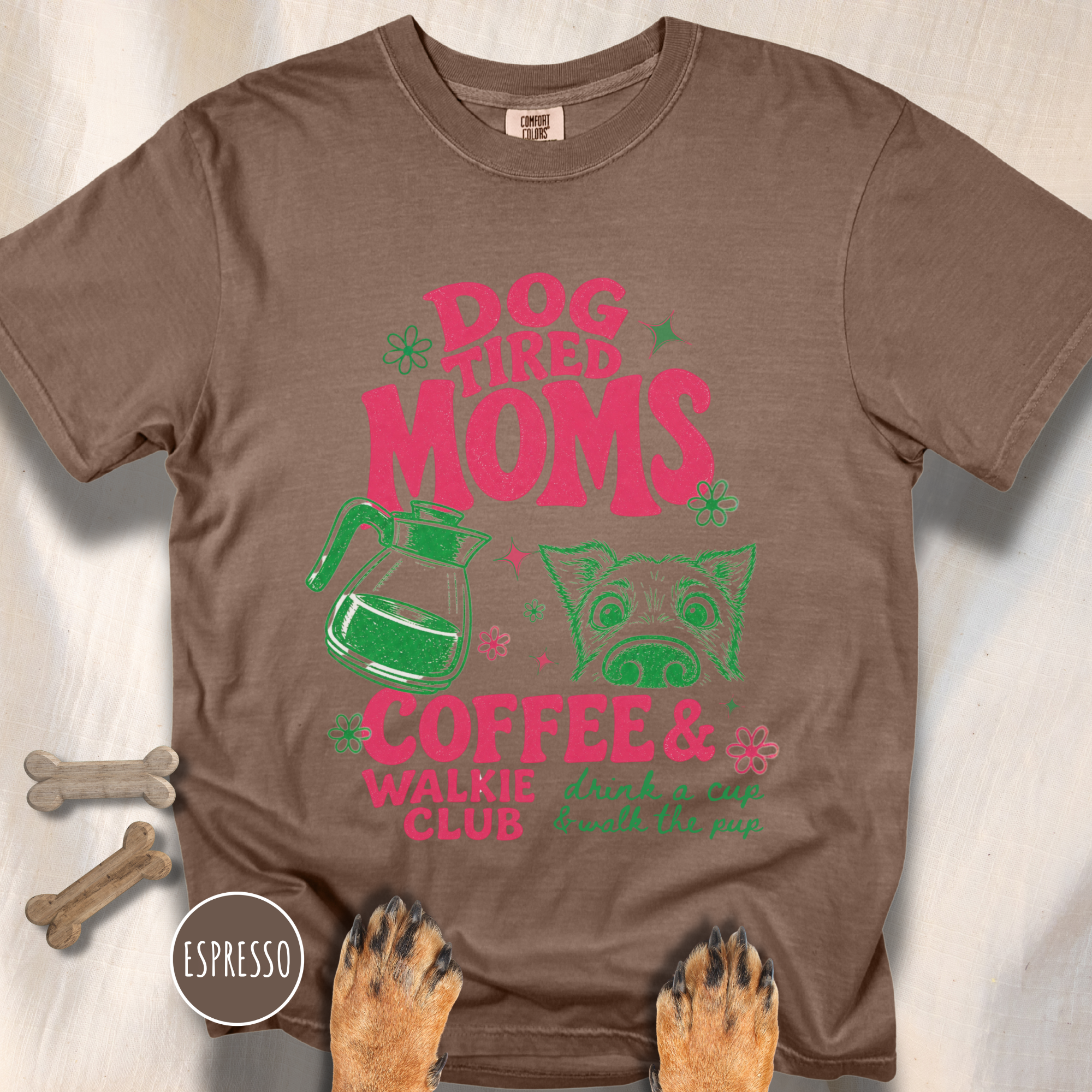 Dog Tired Moms Club T-shirt