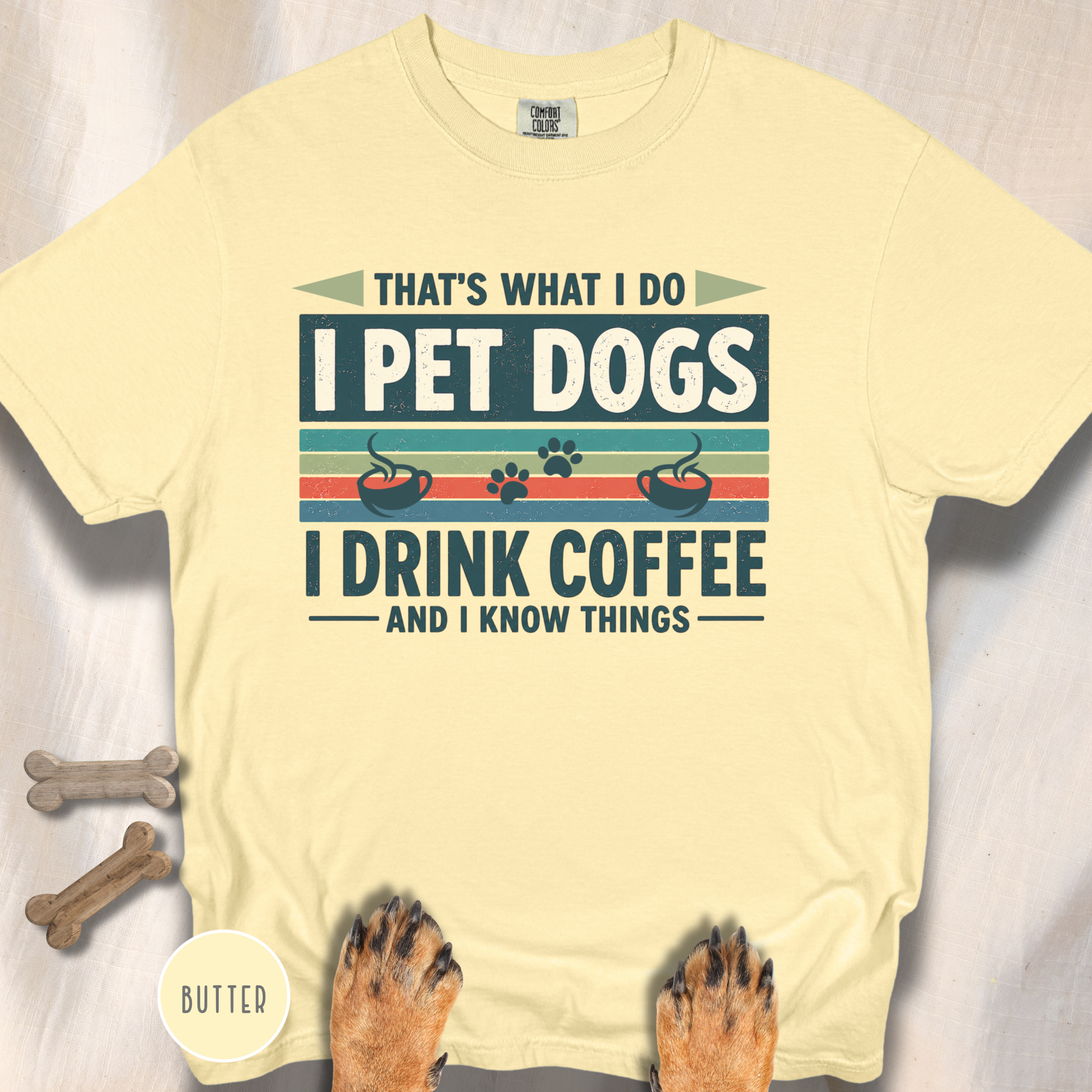 I Drink Coffee and Pet Dogs T-shirt