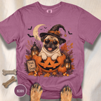 Pug in a Jack-o-Lantern T-shirt