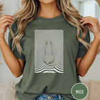 Gazing into Eternity Optical Art T-shirt