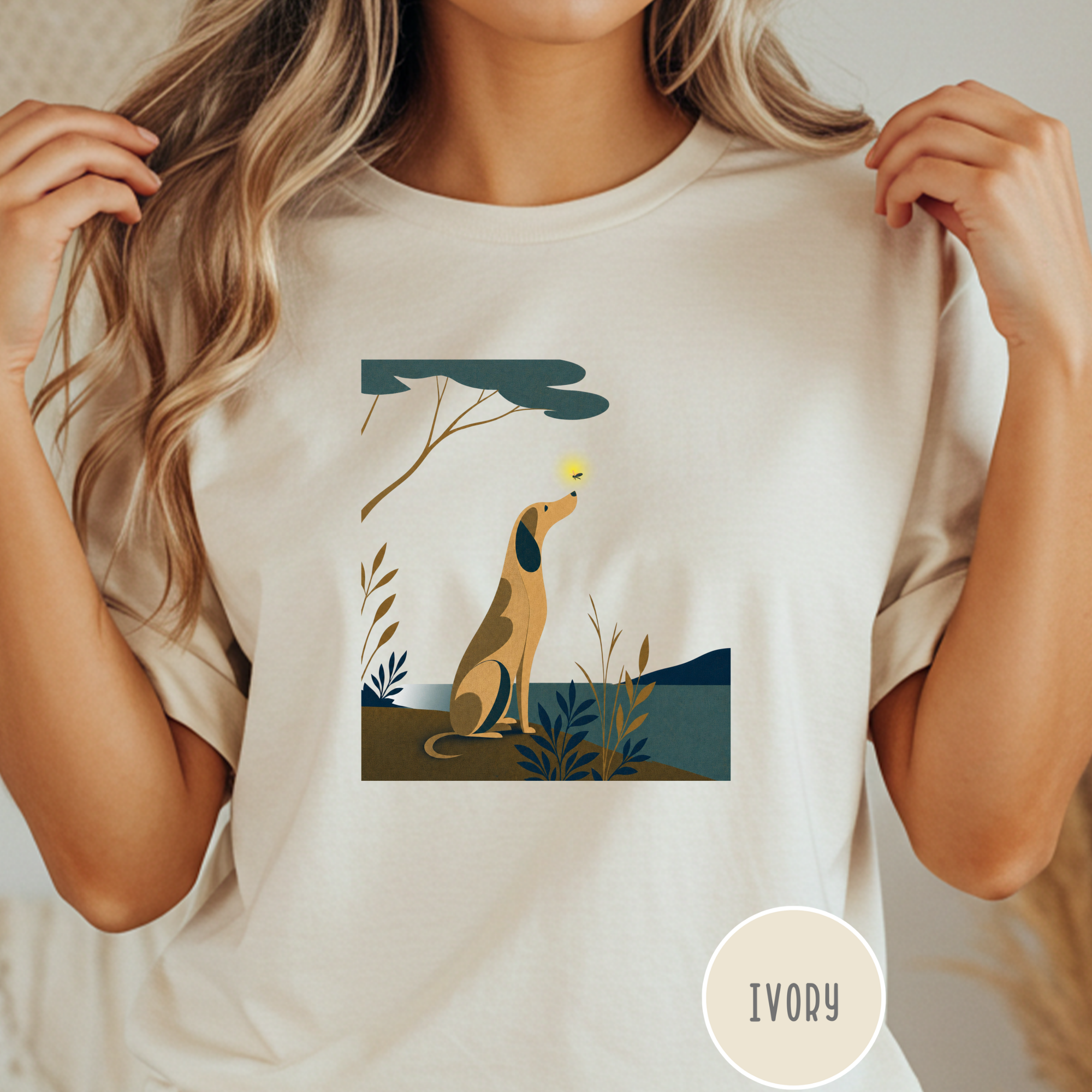 A Dog and a Firefly T-shirt