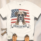 Boxer American Made USA flag T-shirt