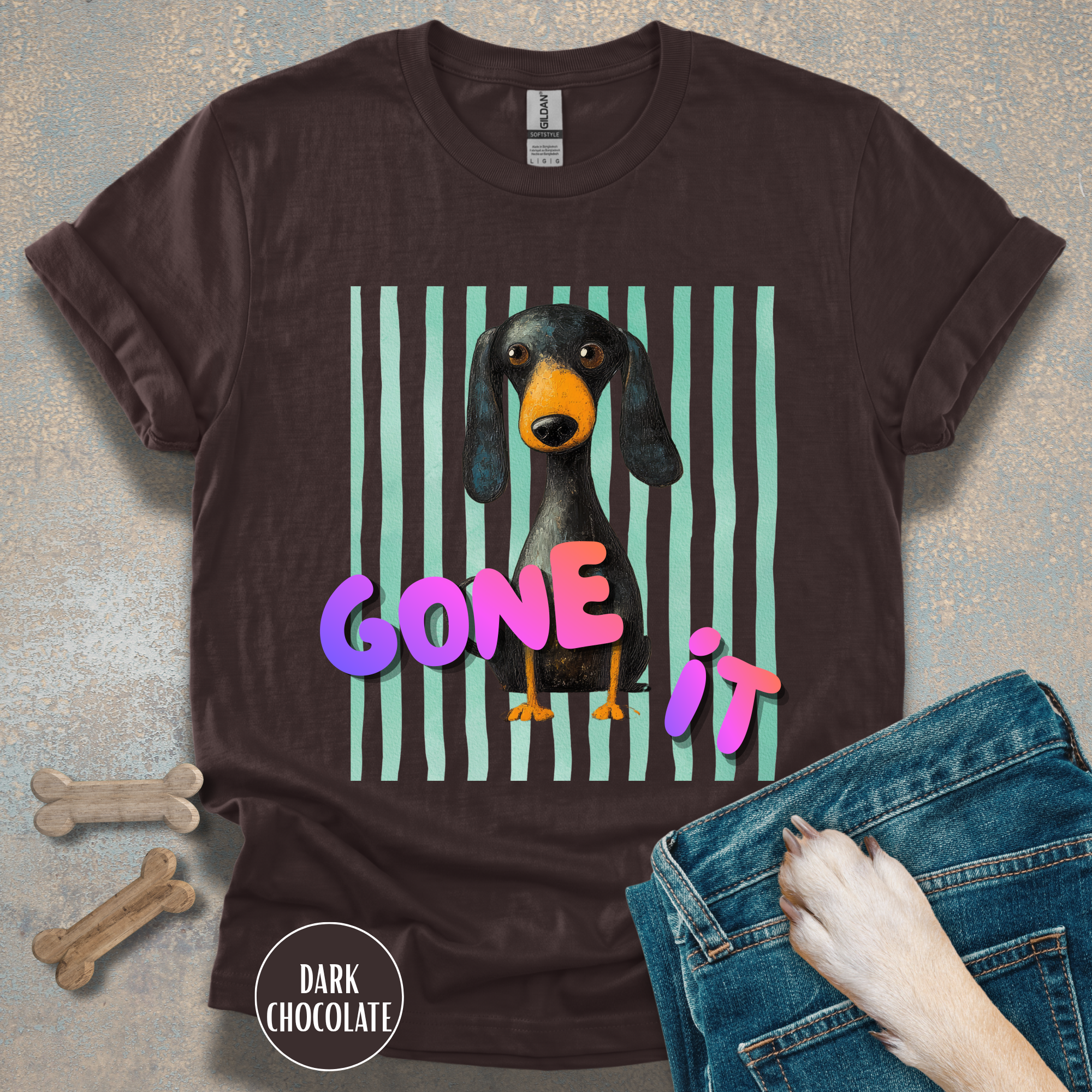 Dog Gone It Dachshund Graphic T-Shirt
