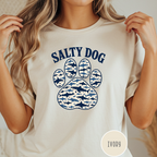 Salty Dog Shark Paw Print  T-shirt
