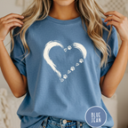 Brushstroke Heart Dog Paw T-Shirt
