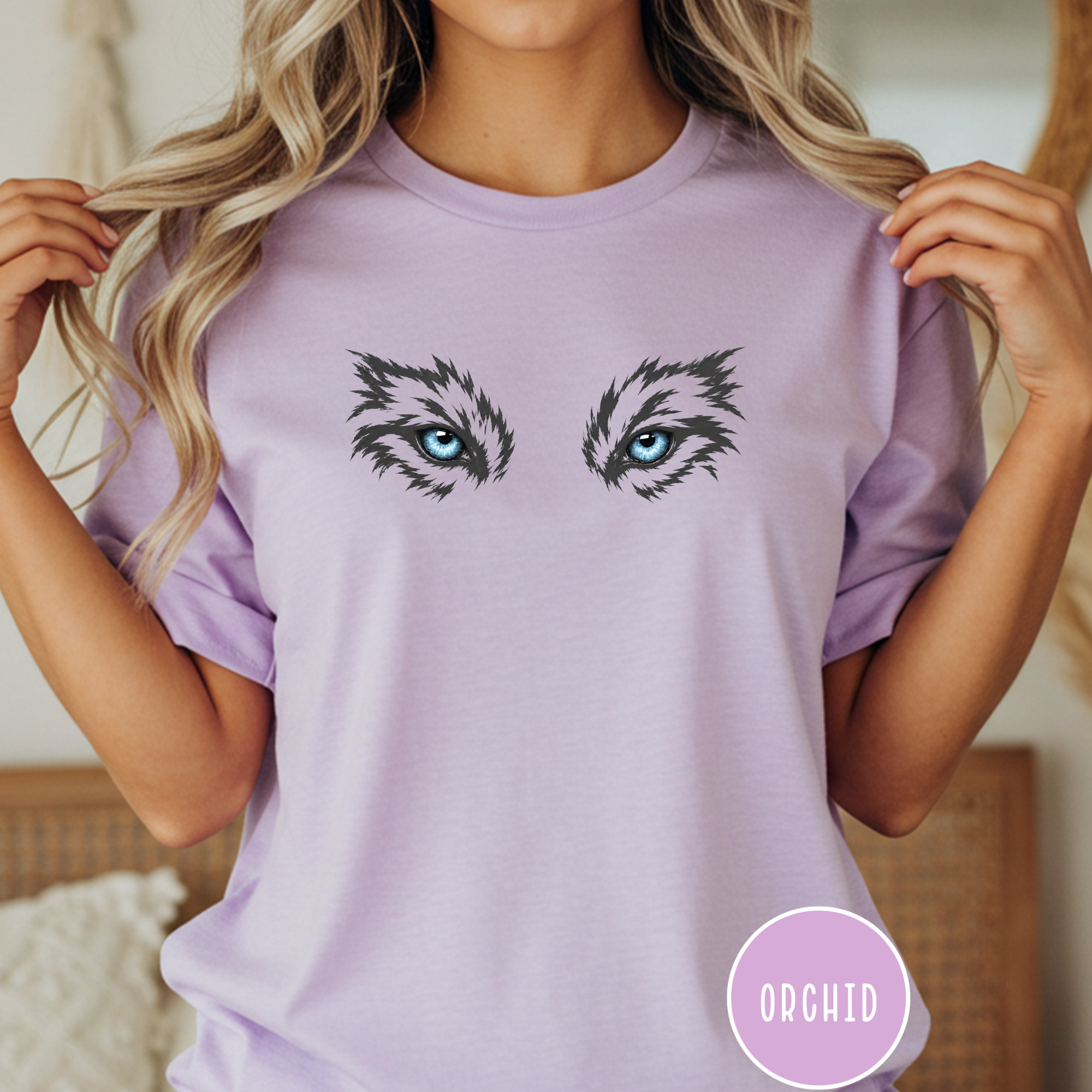 Ice Blue Eyes of the Grey Wolf  T-Shirt