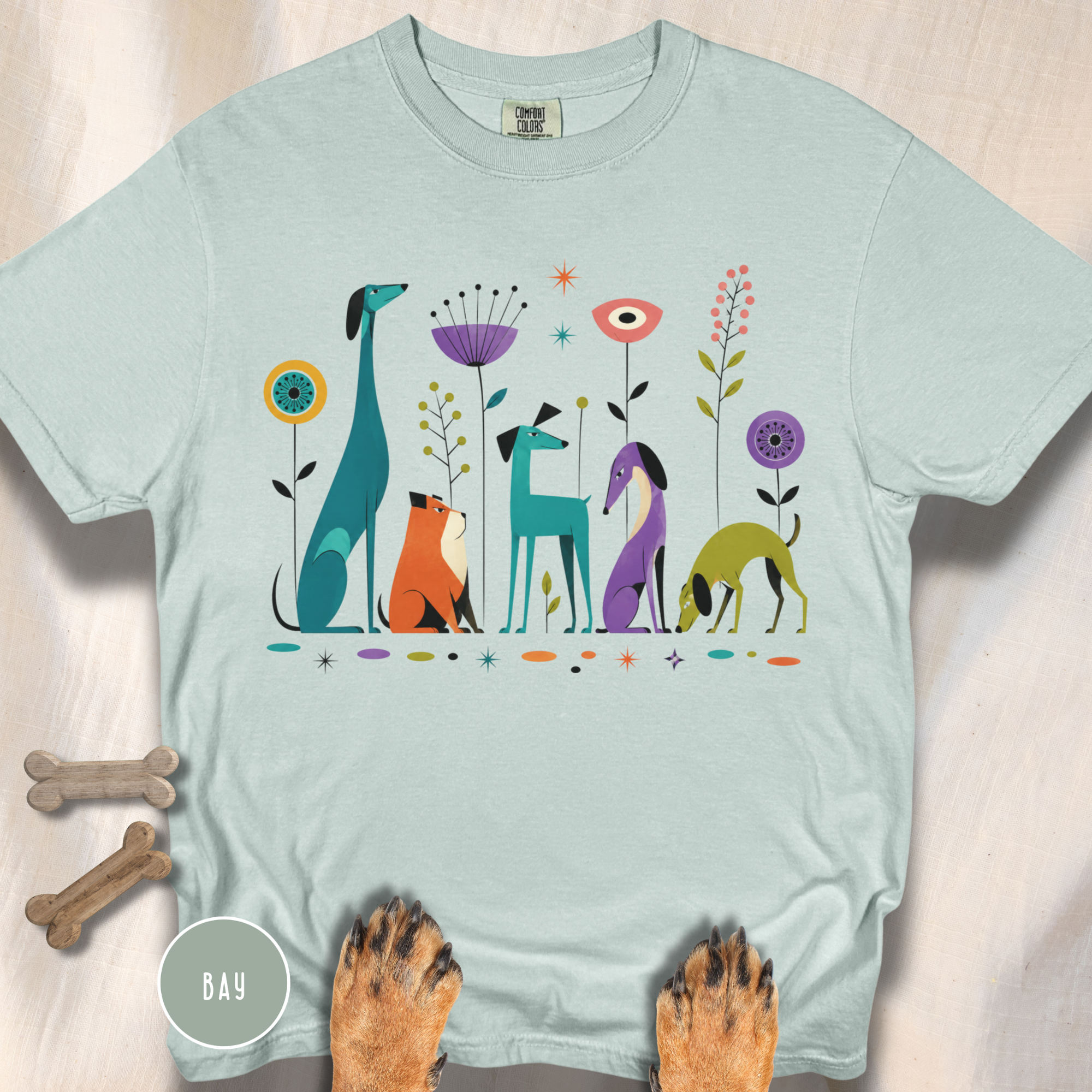 Atomic Dogs in the Garden of Strange T-shirt