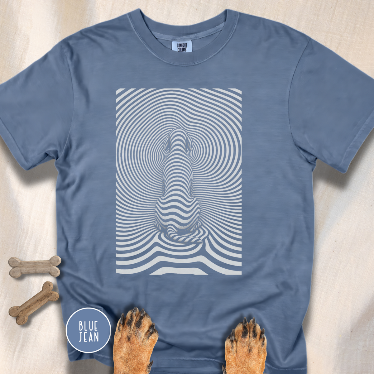 Gazing into Eternity Optical Art T-shirt
