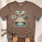 Lake Life Dog Paw T-Shirt