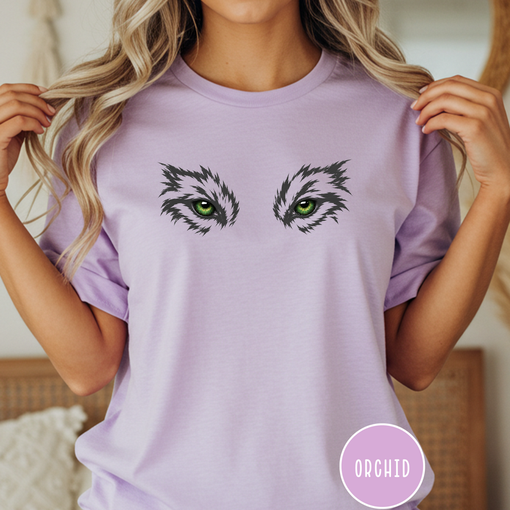 Green Eyes of the Grey Wolf  T-Shirt