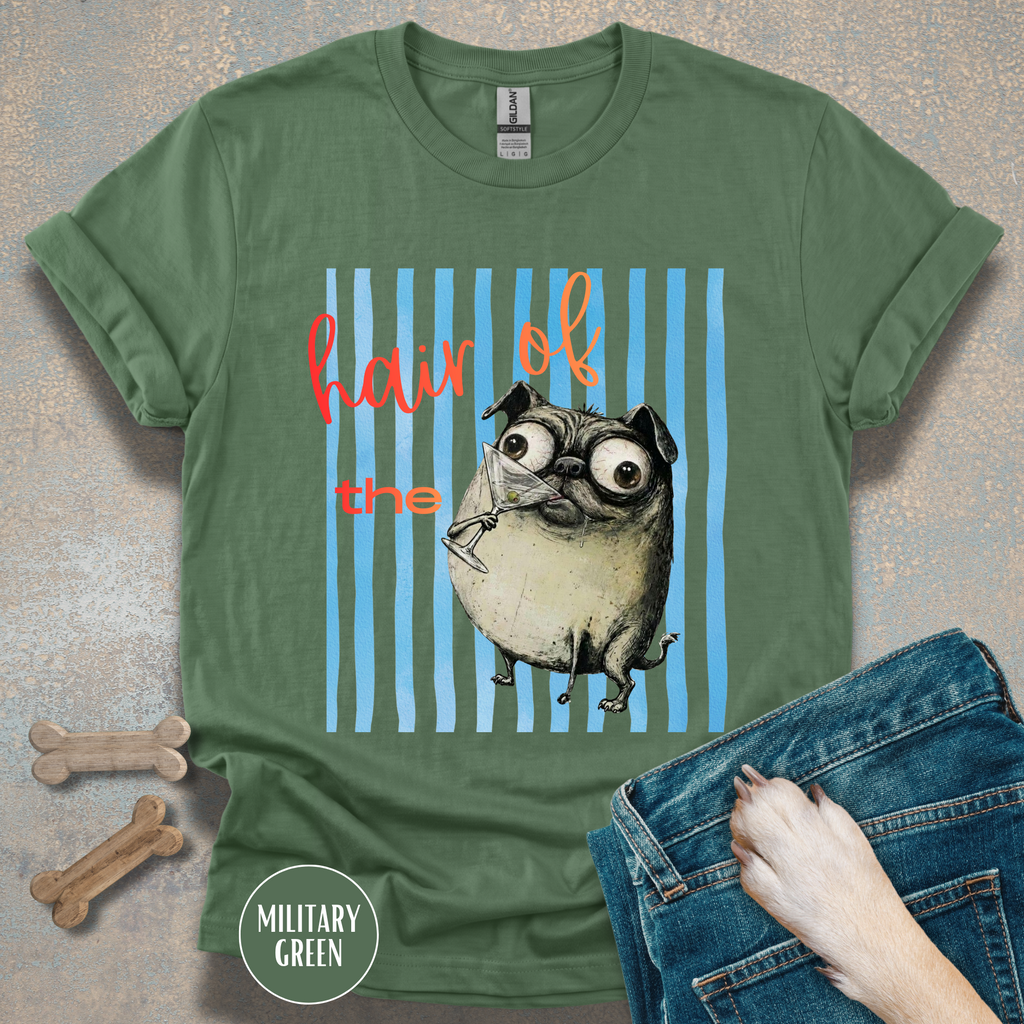 Hair of the Dog Pug Hangover T-Shirt