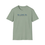 I'd Love To, but My Dog won't let me-teal dark grey text- T-shirt