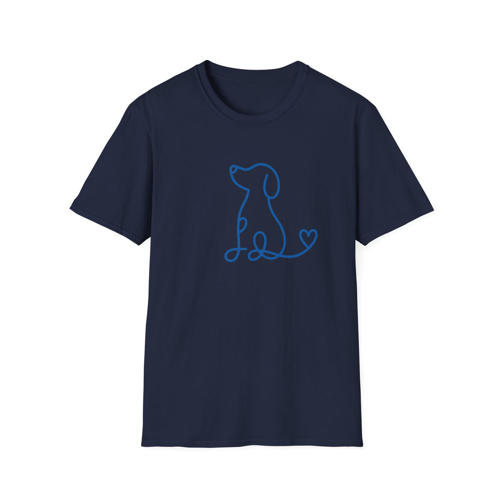 Doodle Dog-blue- T-shirt