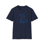 Doodle Dog-blue- T-shirt