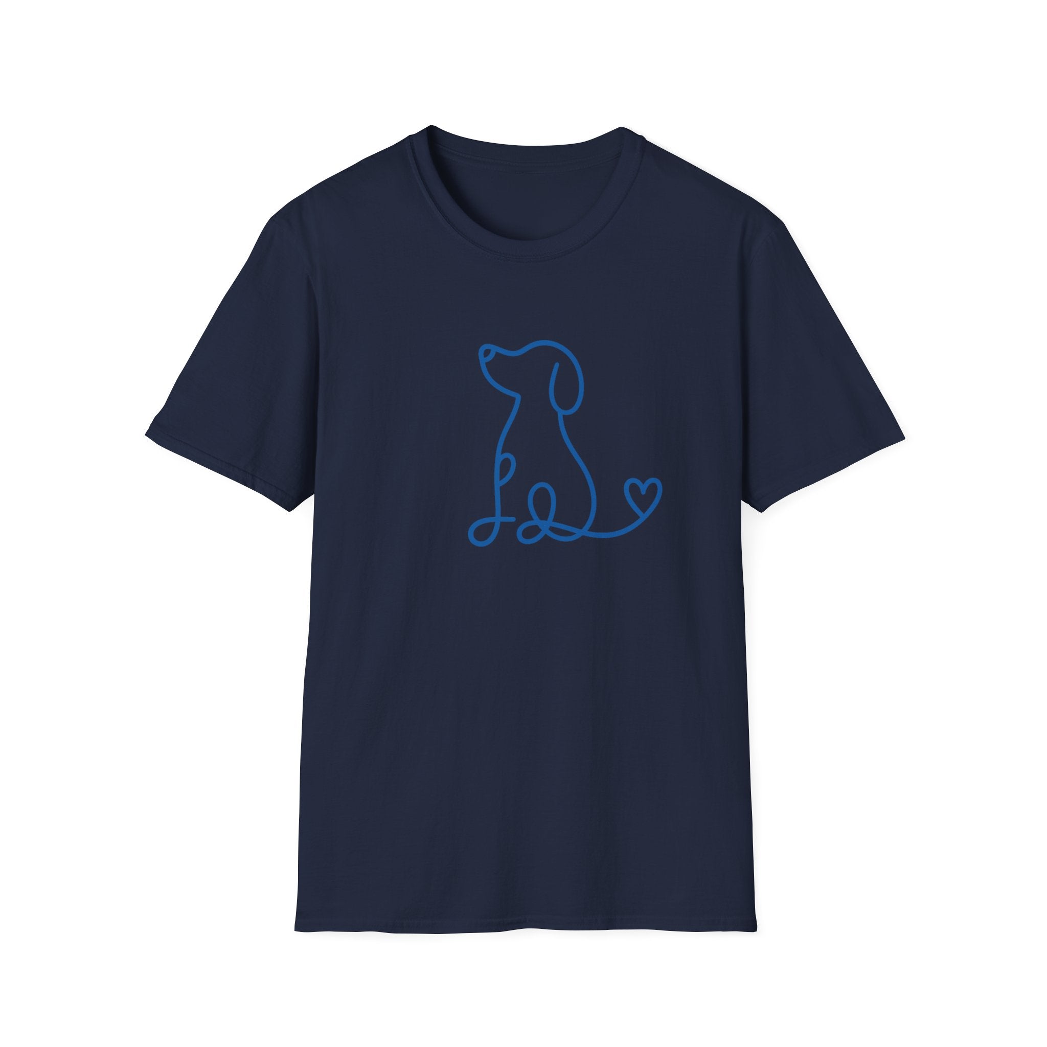 Doodle Dog-blue- T-shirt