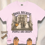 Dogs, Because People are Creepy Skeleton T-shirt