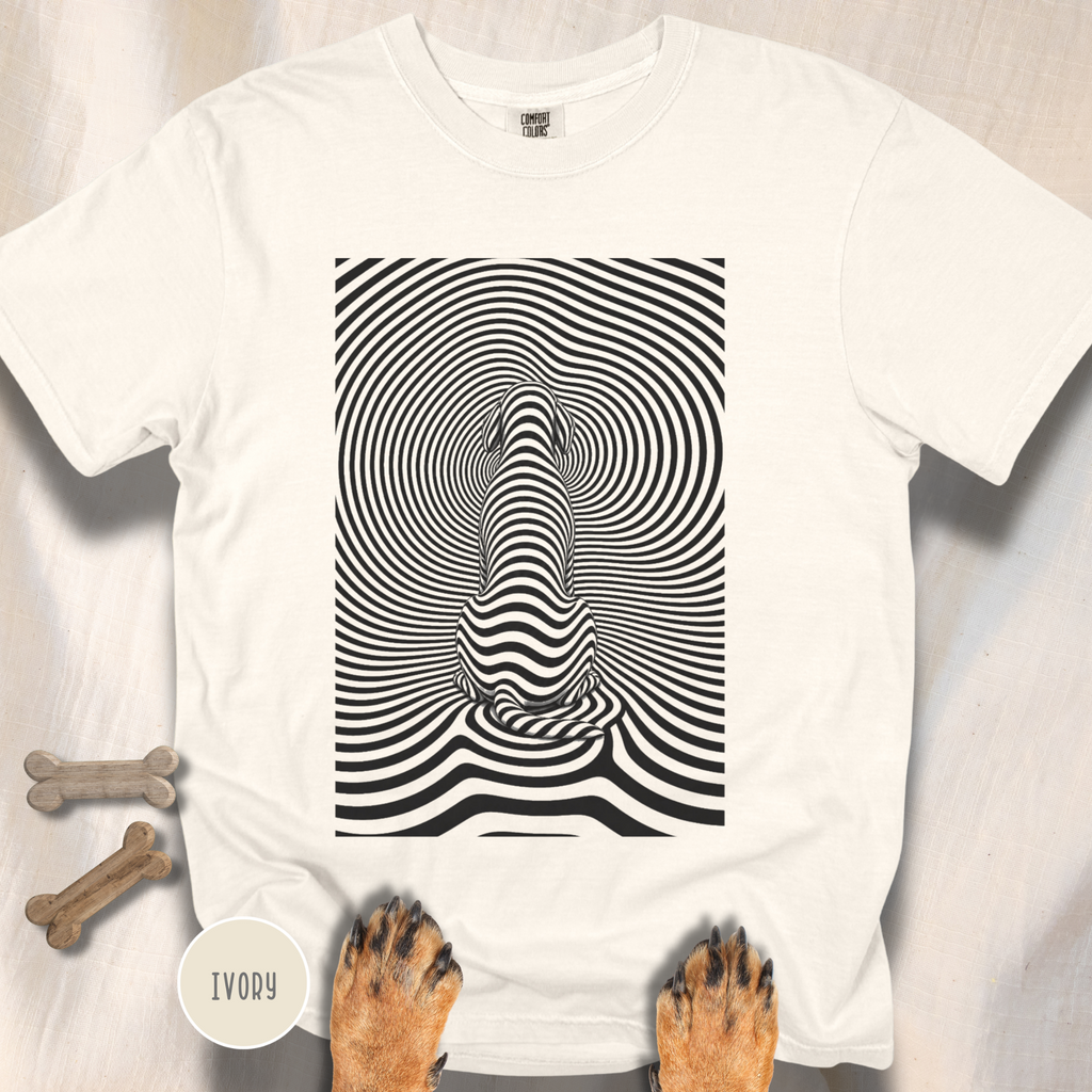 Gazing into Eternity Optical Art T-shirt