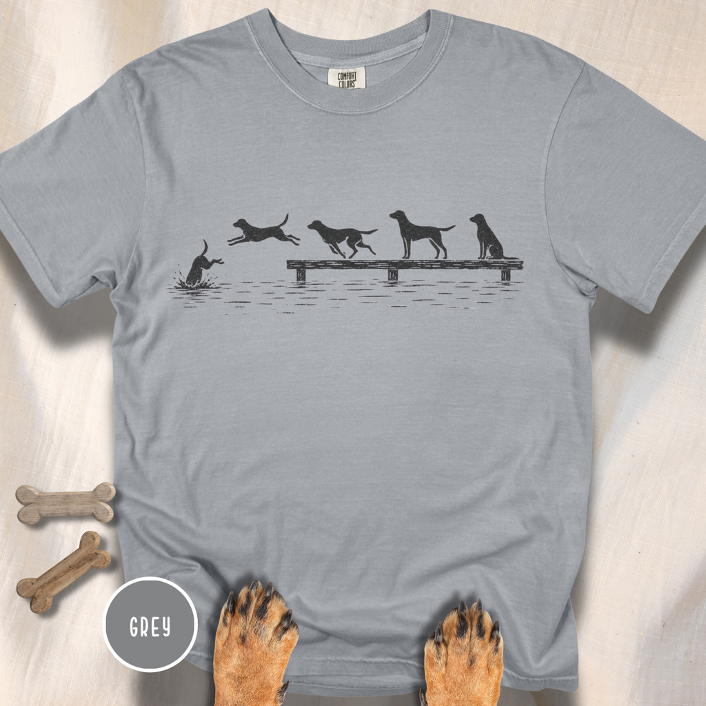 Dock Diving Dog T-Shirt