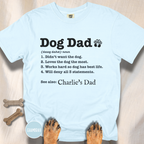 Personalized Dog Dad Definition T-shirt