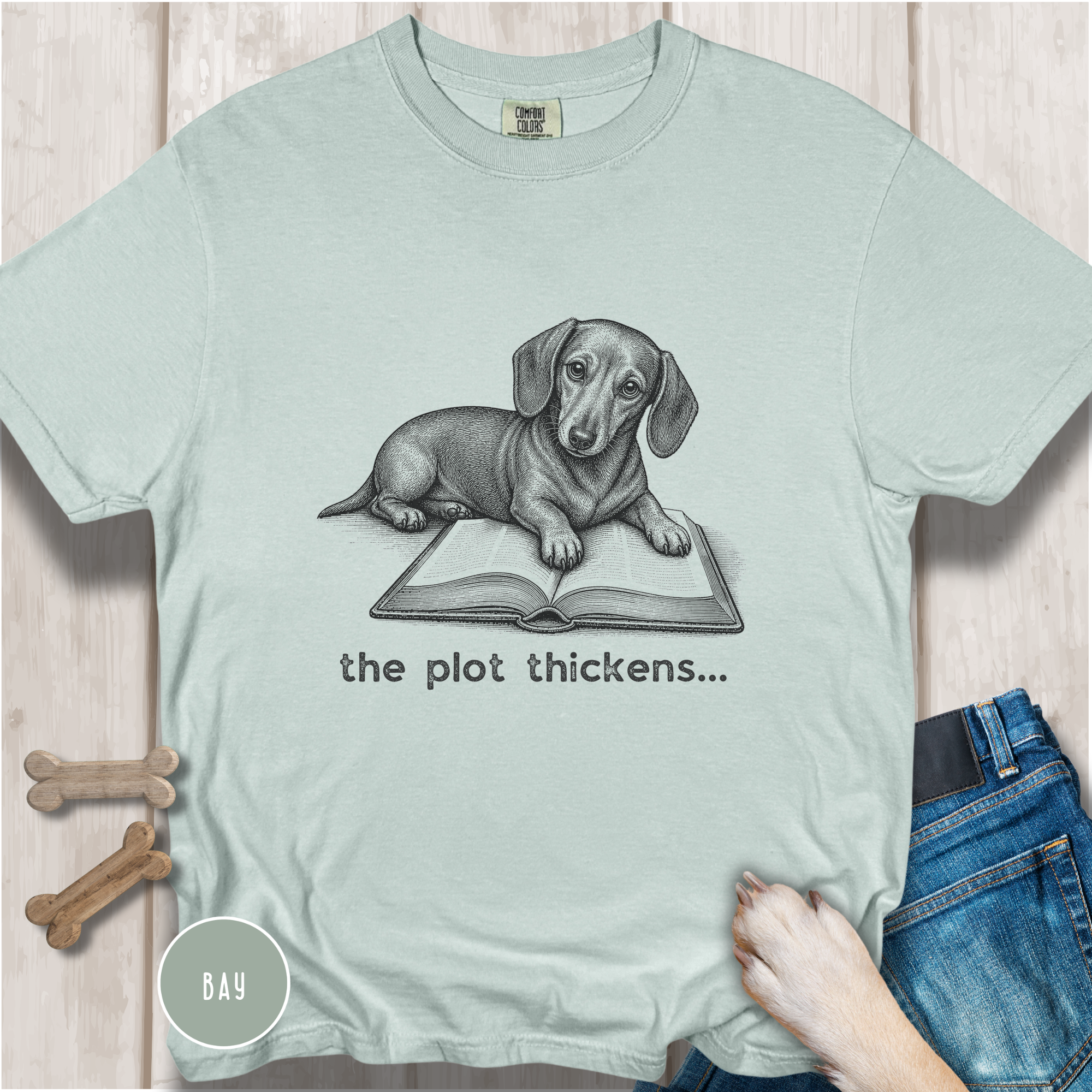 Dachshund The Plot Thickens T-shirt
