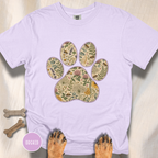 Honey Bee Vintage Botanical Dog Paw T-Shirt