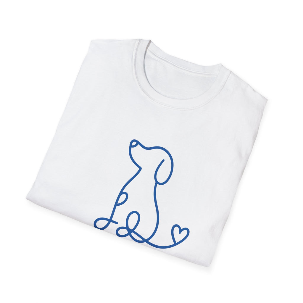 Doodle Dog-blue- T-shirt