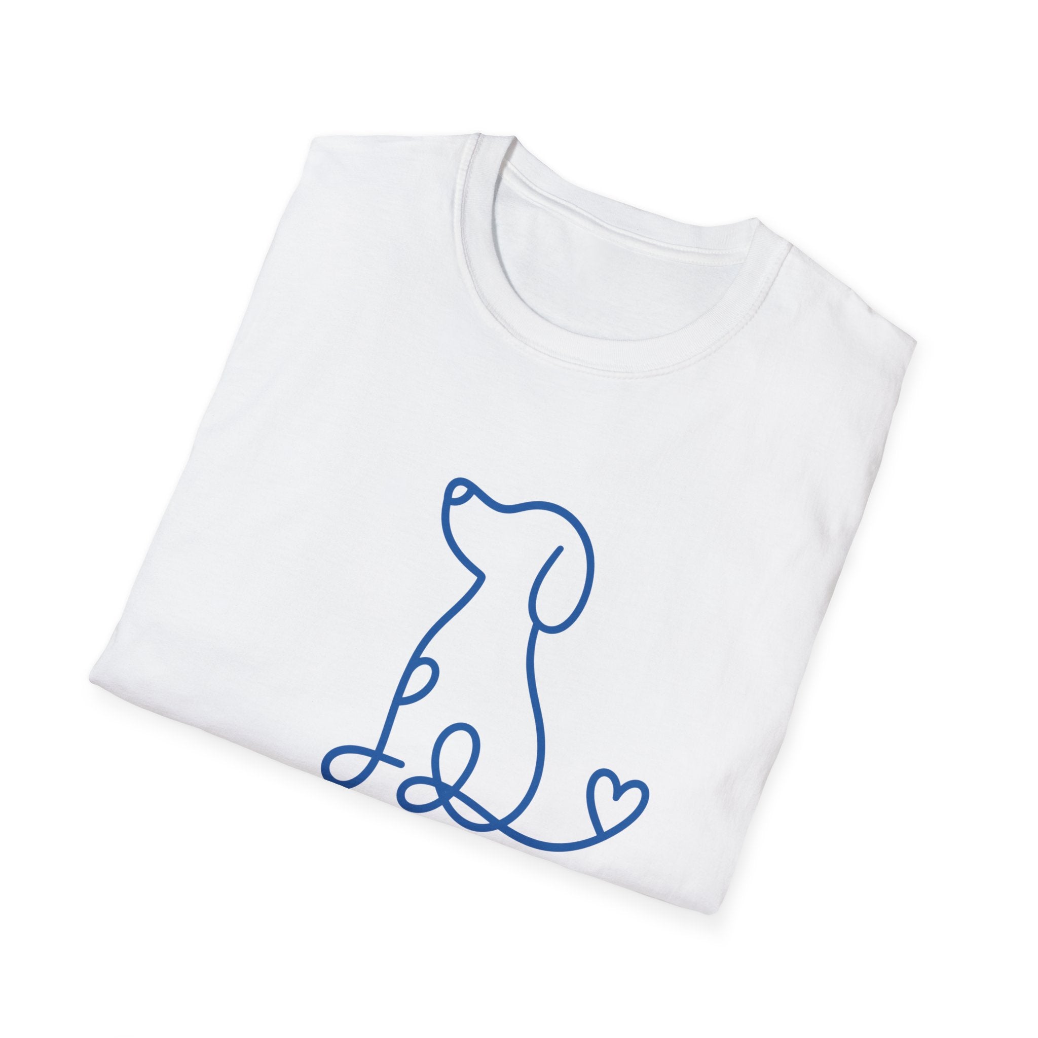 Doodle Dog-blue- T-shirt