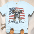 Boxer American Made USA flag T-shirt