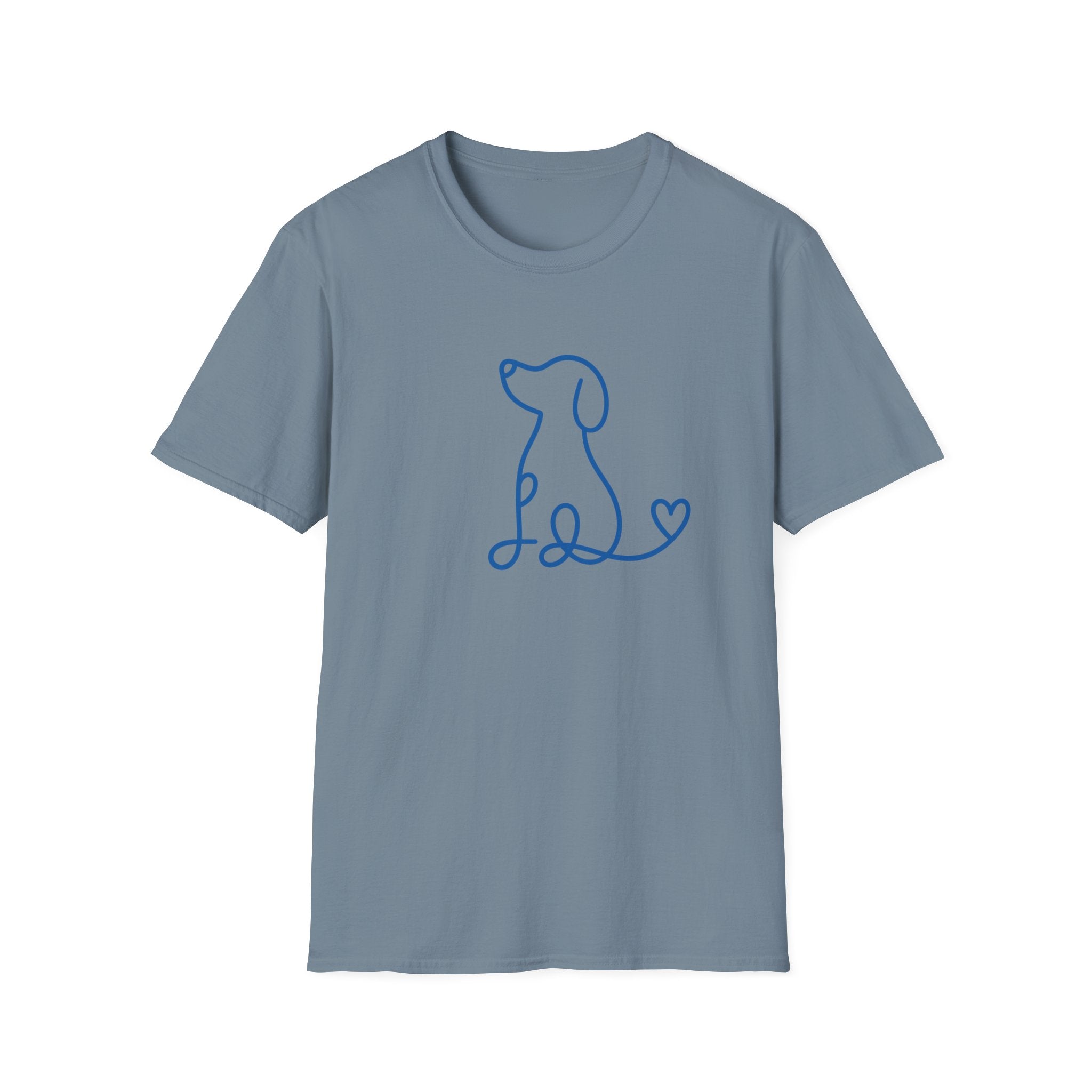 Doodle Dog-blue- T-shirt
