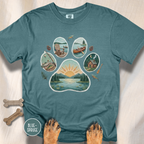 Lake Life Dog Paw T-Shirt