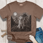 Mythic Guardian Golden Retriever Dog T-Shirt