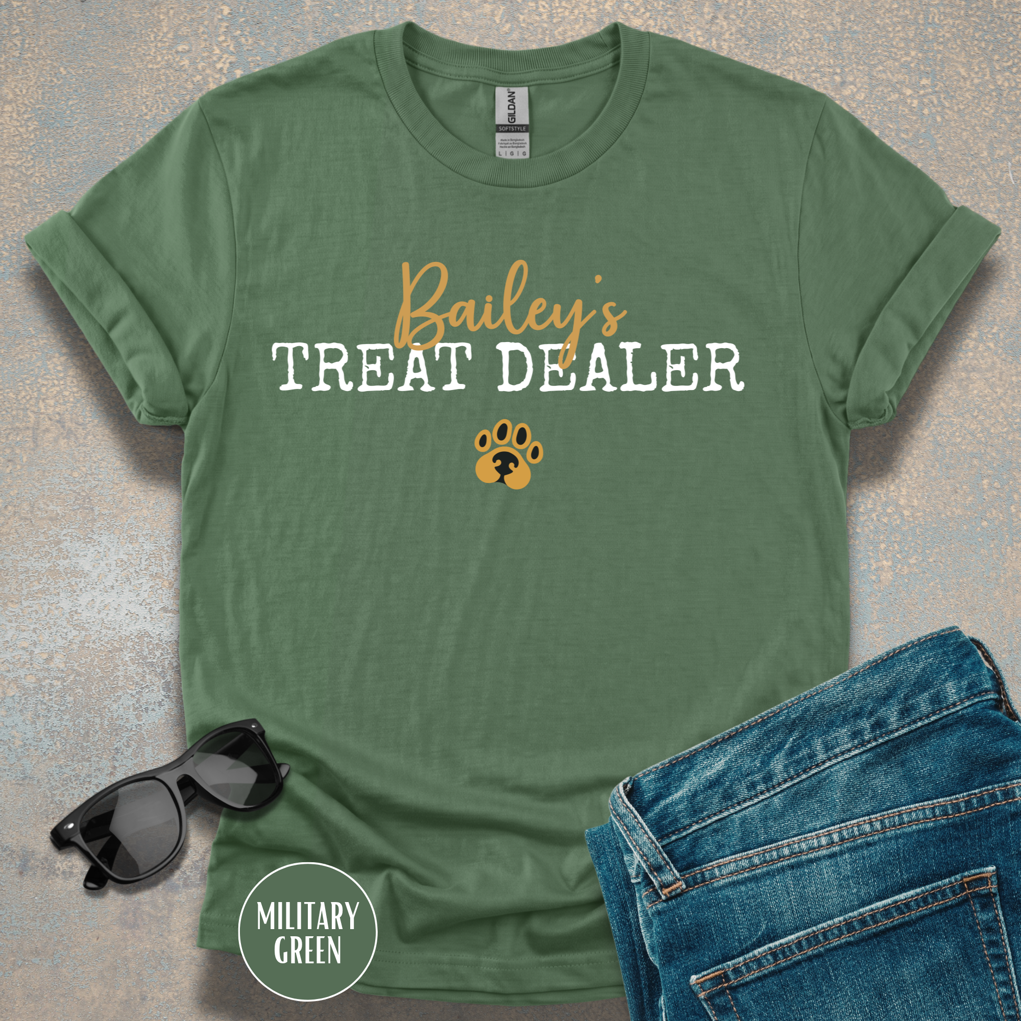 Personalized Treat Dealer Dog Lover T-shirt