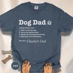 Personalized Dog Dad Definition T-shirt