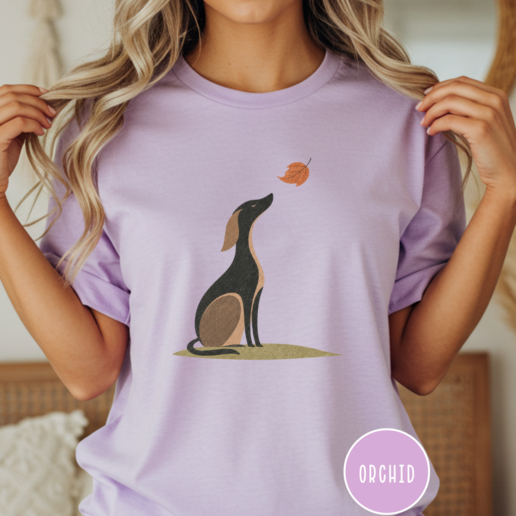 A Dog in Autumn T-shirt