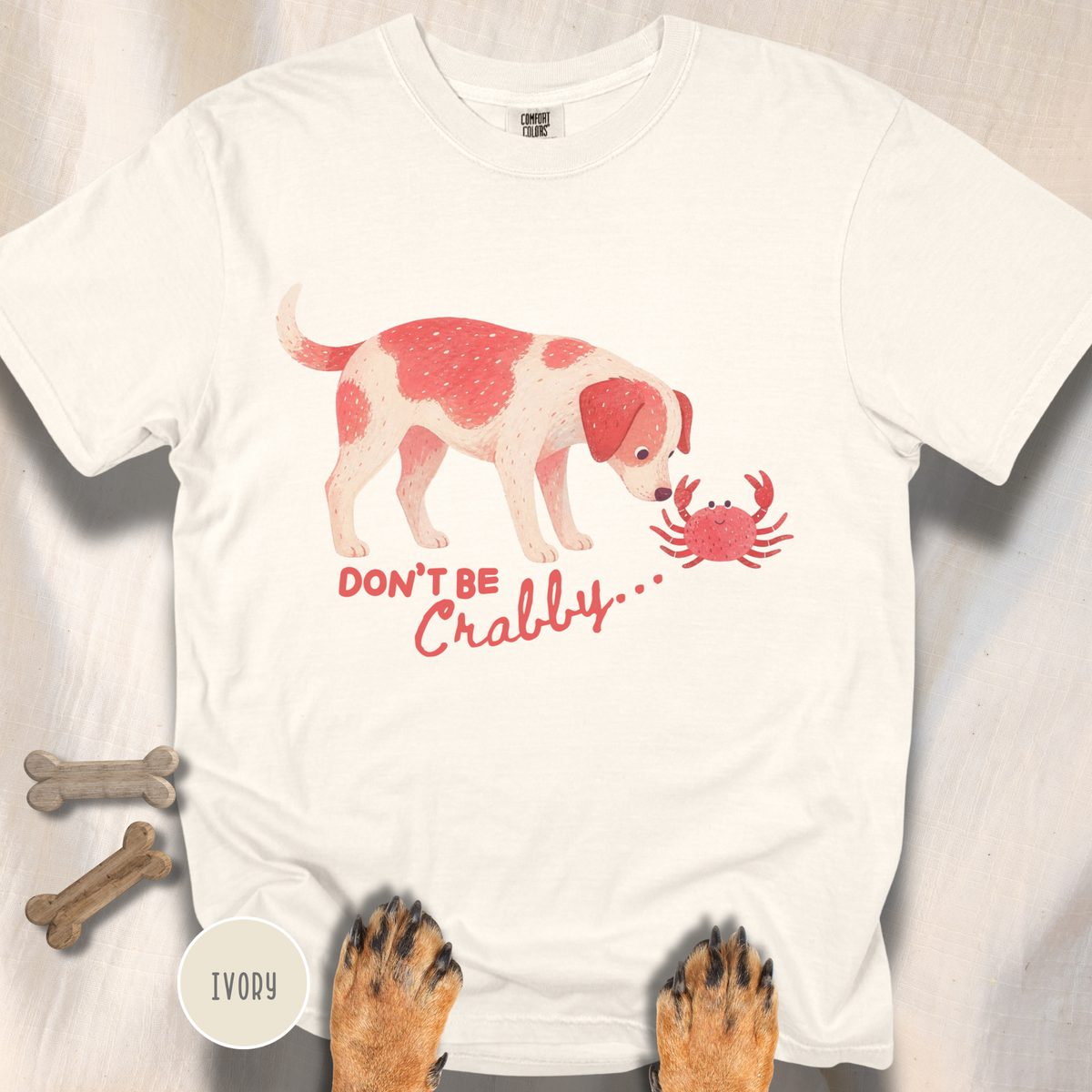 Don't be Crabby Dog T-shirt