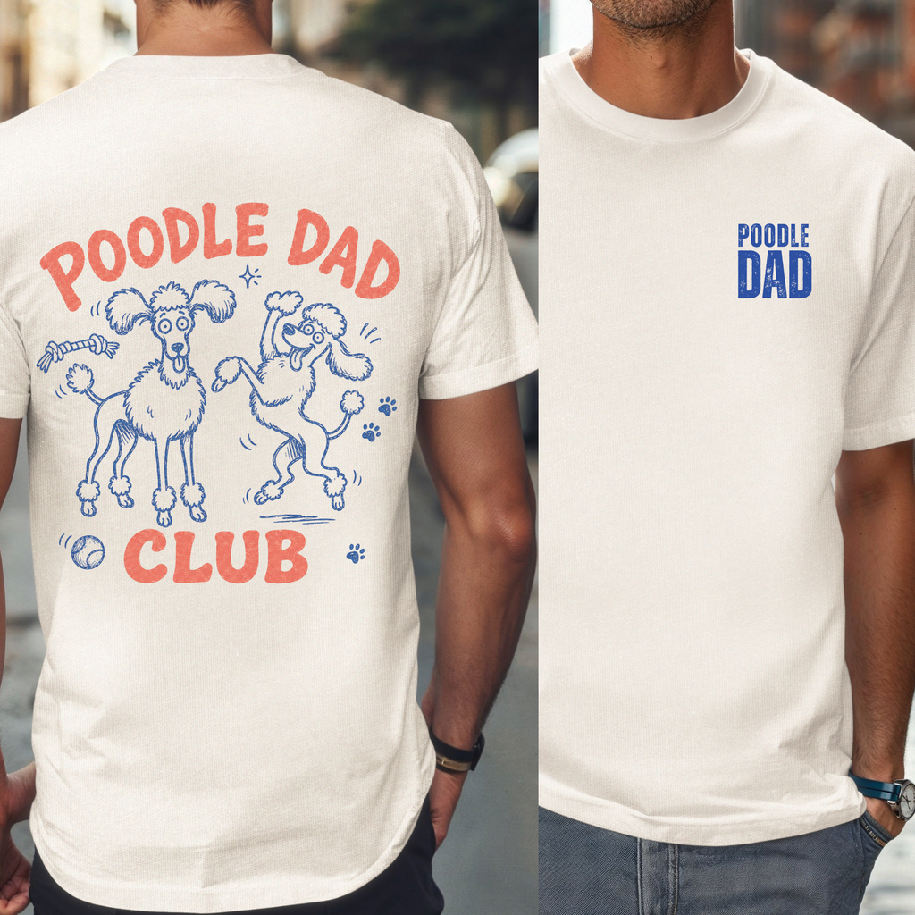 Poodle Dad Club T-Shirt for Proud Poodle Owners