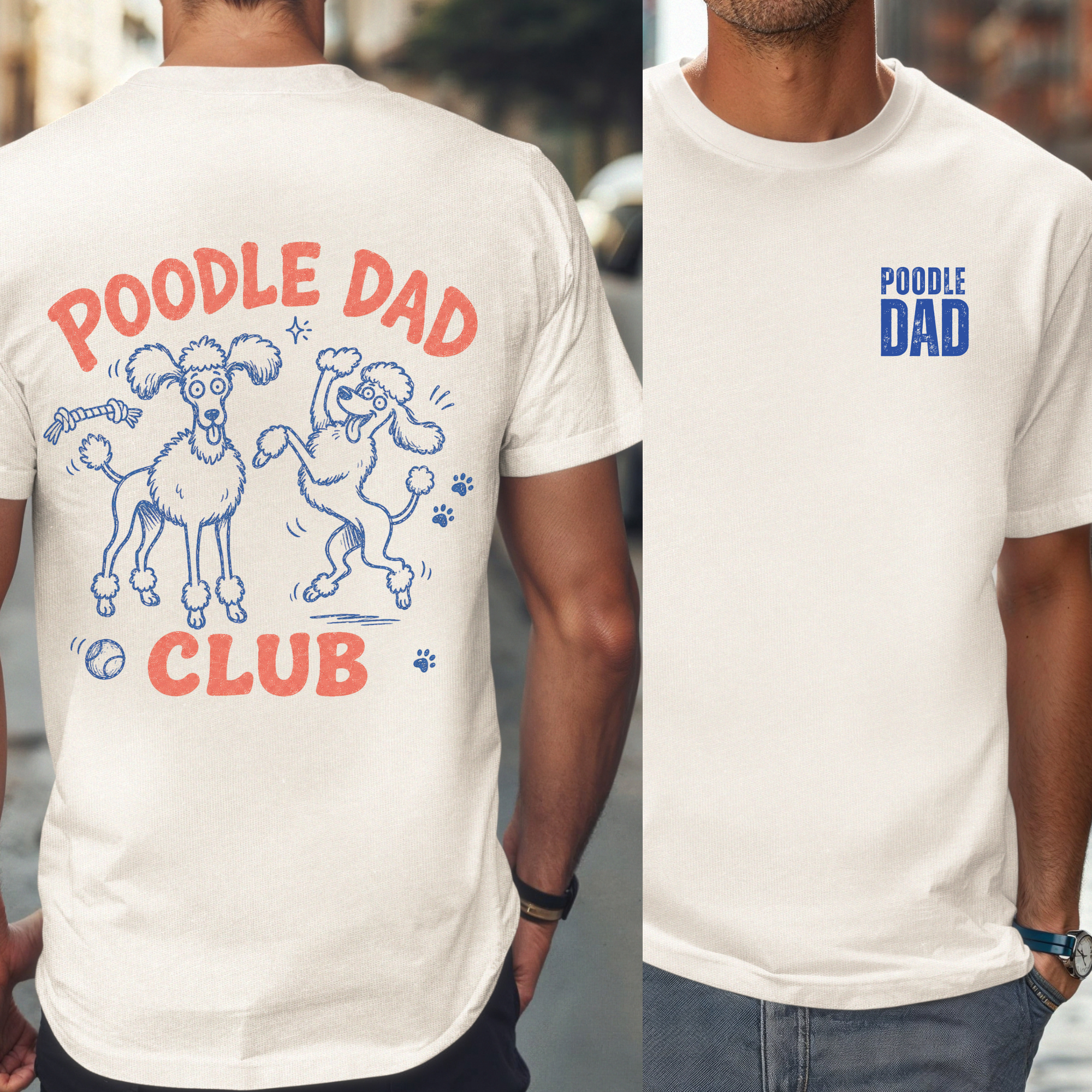 Poodle Dad Club T-Shirt for Proud Poodle Owners