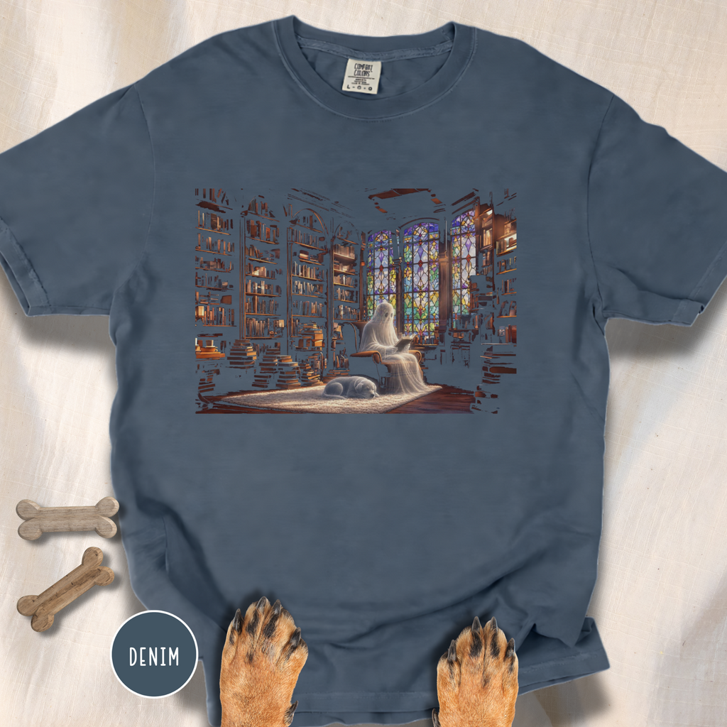 Ghost Reading in the Library T-shirt
