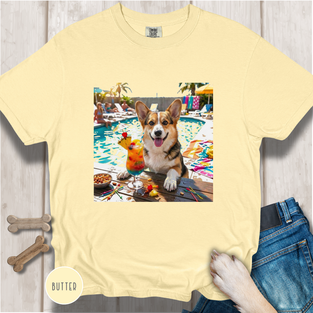 Corgi Pool Party T-Shirt