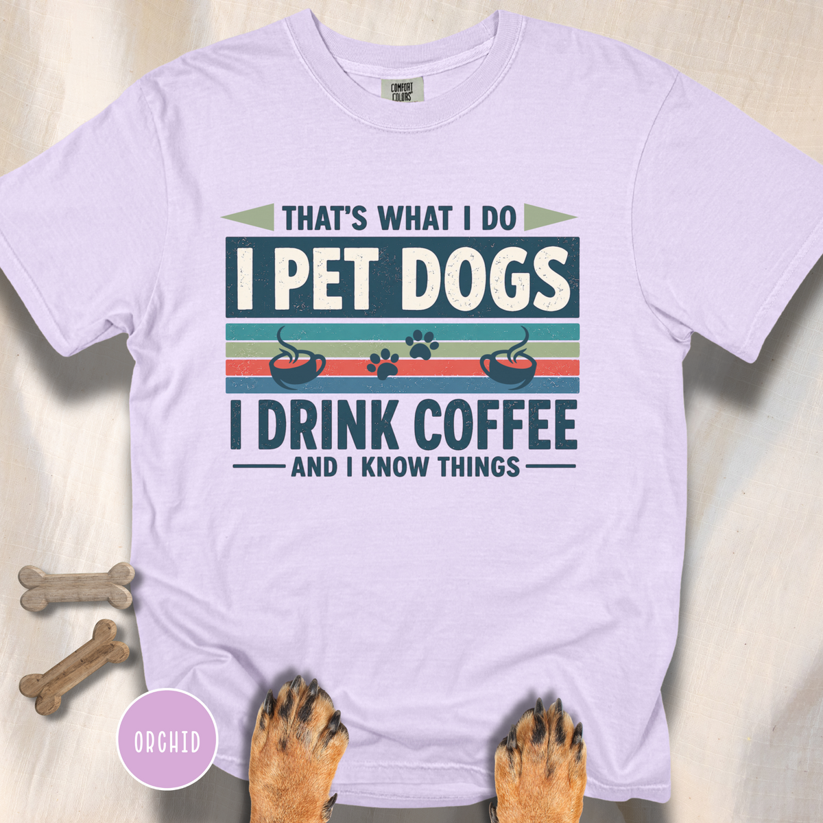I Drink Coffee and Pet Dogs T-shirt