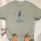 Leaf Pile Dog  T-Shirt